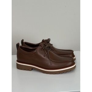 COACH Men's Banks Lace Up Leather Boots Brown Size 9D CP803 Business Casual